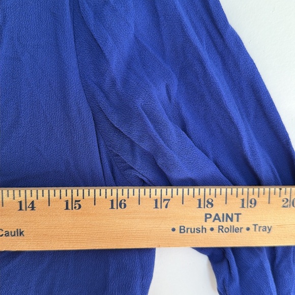 Old Navy Blue Pintuck Babydoll Swing Dress Boho Long Sleeve Size S - Picture 9 of 10